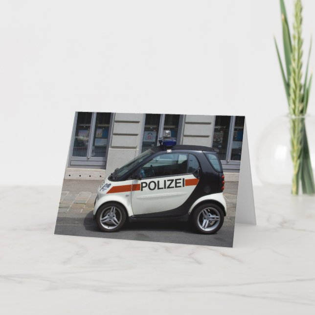 smart Police Car Card (Front)