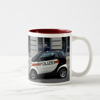 smart Police Car Two-Tone Coffee Mug