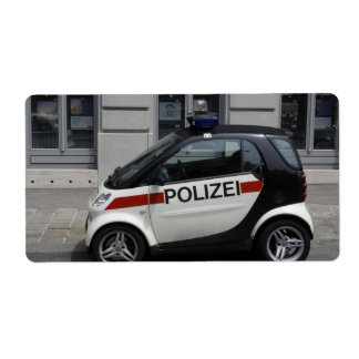 Smart Polizei Auto Label