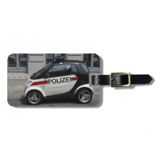 Smart Polizei Auto Luggage Tag