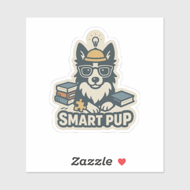 Smart pup sticker (Sheet)