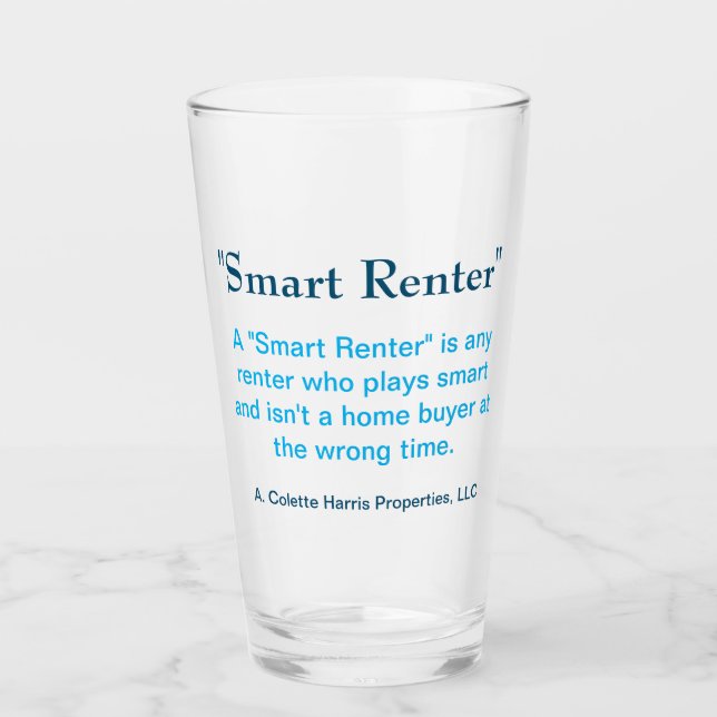 Smart Renter- Design 3 Glass (Front)