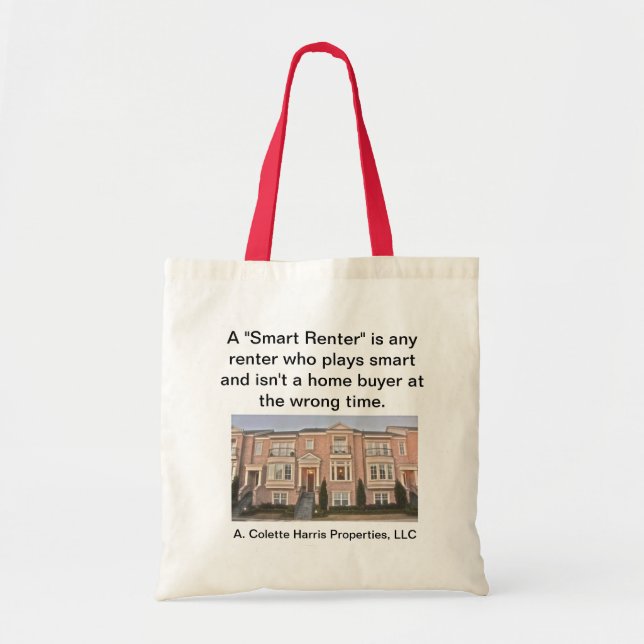 Smart Renter Tote- Design 3 Tote Bag (Front)