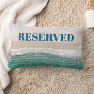 SMART! 🏖️ "Reserved" Beach Pillow – Vacation