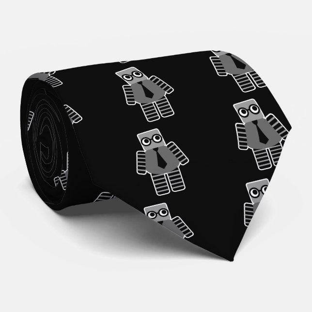 Smart Robot Neck Tie (Rolled)