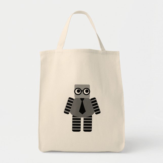 Smart Robot Tote Bag (Front)