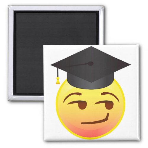 Smart Smug Graduation Class of Emoji Gift Magnet