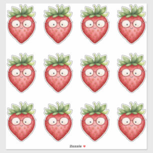 Smart Strawberry  Sticker