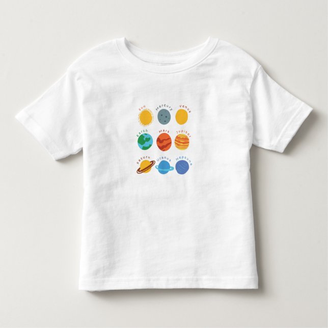 Smart T-Shirt "Solar system" (Front)