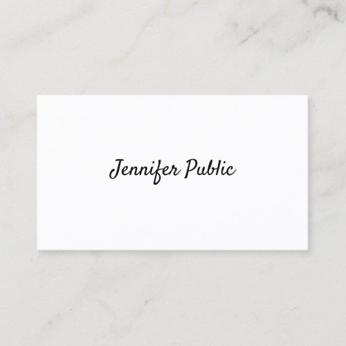 Smart Template Elegant Hand Script Modern Cute Top Business Card