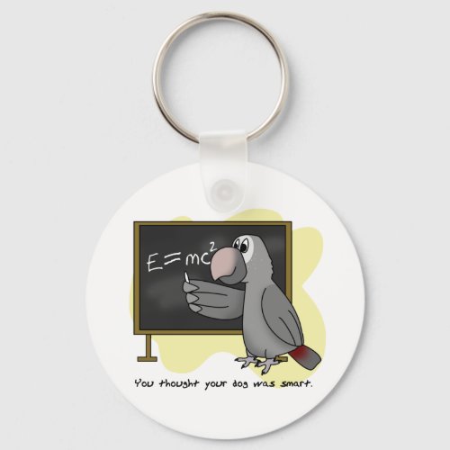 Smart Timneh African Grey Keychain