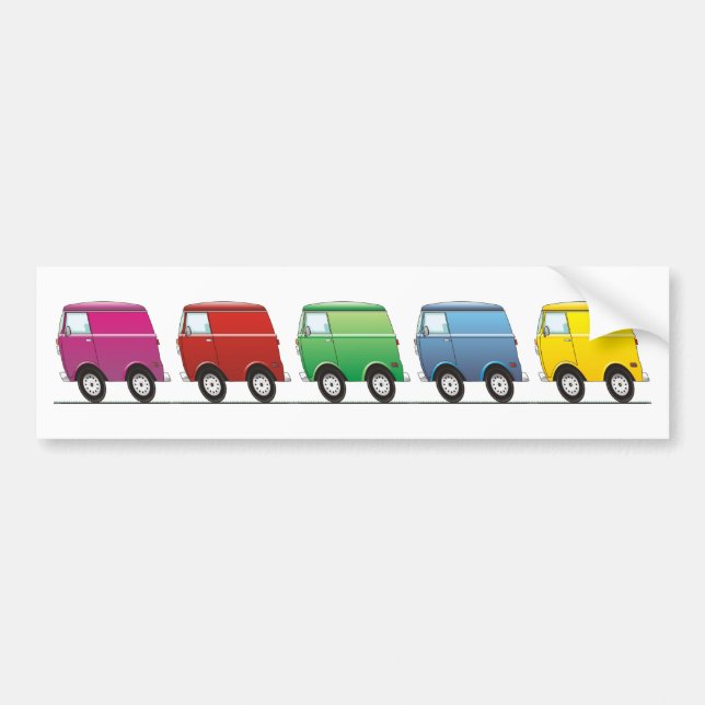 Smart Van Multiple Bumper Sticker (Front)
