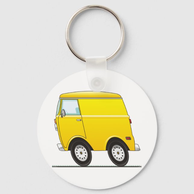Smart Van Yellow Keychain (Front)