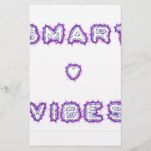 Smart Vibes Quote Text Art Design (Front)