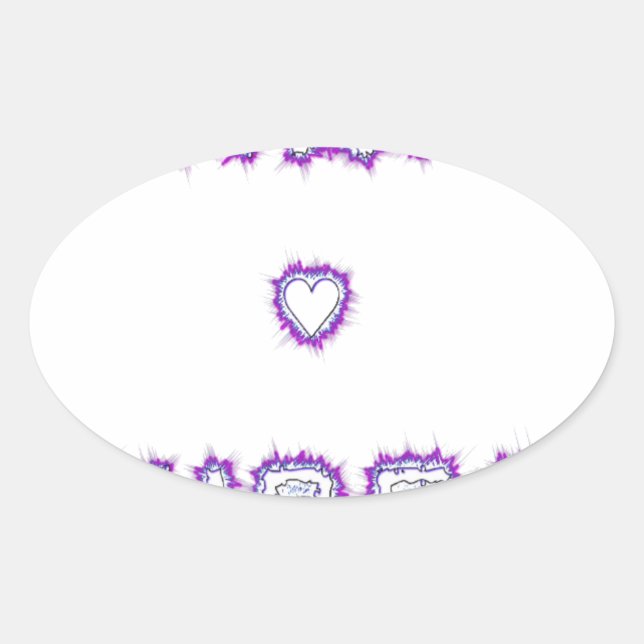 Smart Vibes Quote Text Art Design Oval Sticker (Front)