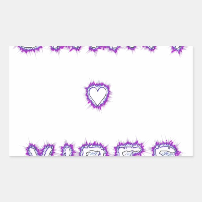 Smart Vibes Quote Text Art Design Rectangular Sticker (Front)