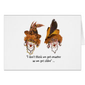 Smart Whimsical Ladies Card (Front Horizontal)