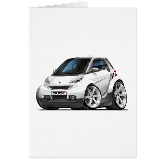 Smart White Car Cards (Front)