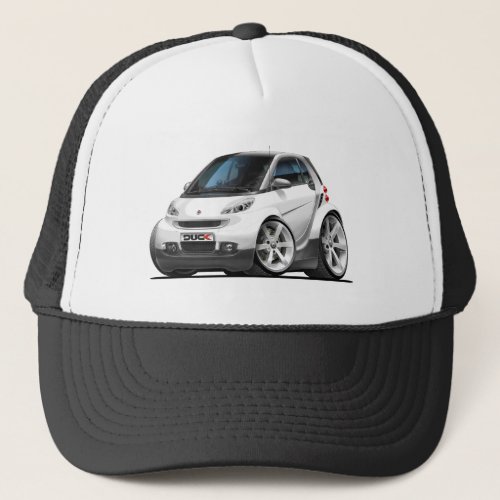 Smart White Car Trucker Hat