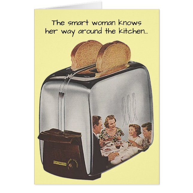 Smart Woman Birthday Celebration Retro Funny Humor (Front)
