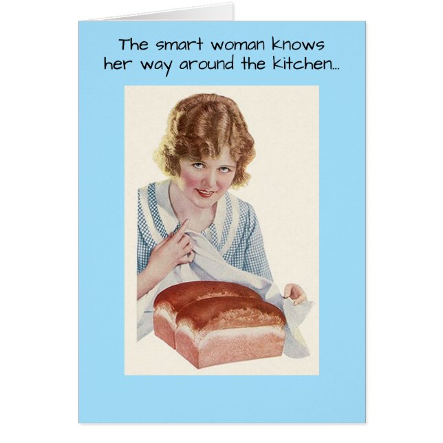 Smart Woman Birthday Celebration Retro Funny Humor (Front)