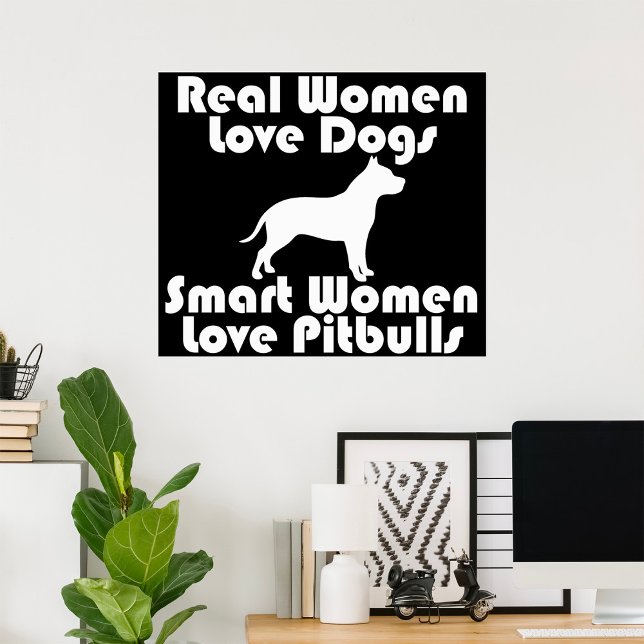 Smart Women Love Pitbulls Poster (Creator Uploaded)