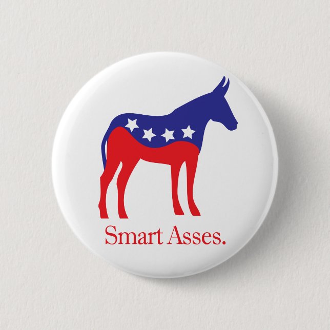smartasses pinback button (Front)
