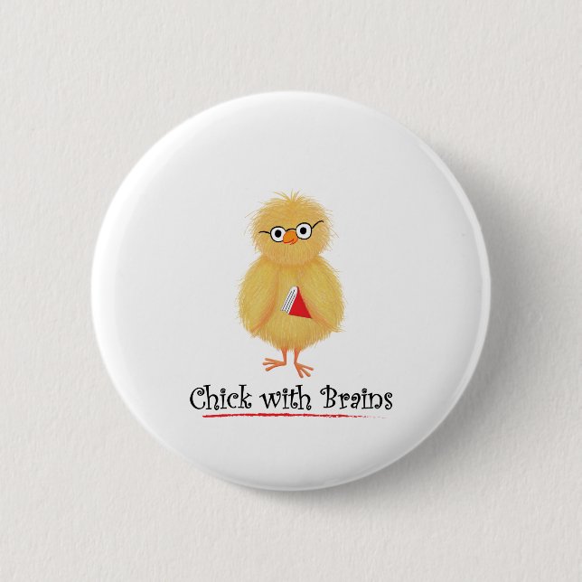 SmartChick Pinback Button (Front)