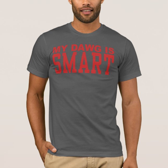 SmartDawg (Dark Gray) T-Shirt (Front)