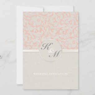 SmartElegance Coral Wedding Invitation (P)