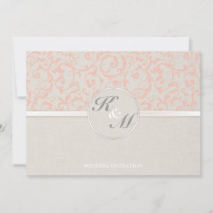 SmartElegance Coral Wedding Invitation (P)