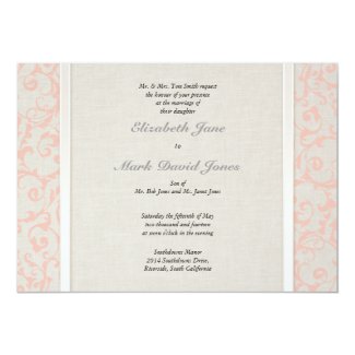 SmartElegance Coral Wedding Invitation (P)