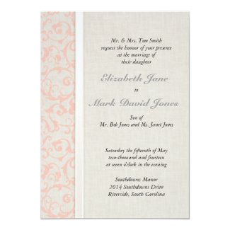 SmartElegance Coral Wedding Invitation (P)