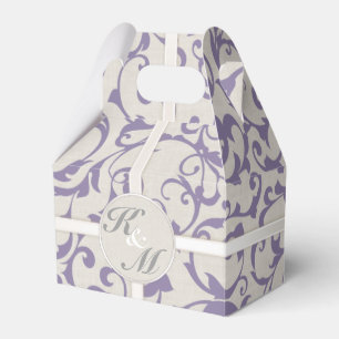 SmartElegance Lavender Wedding Collection Favor Boxes