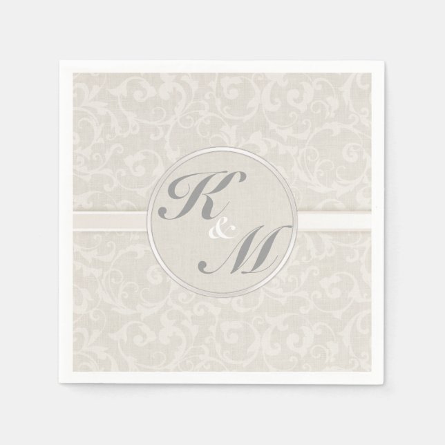 SmartElegance Natural Wedding Collection Napkins (Front)