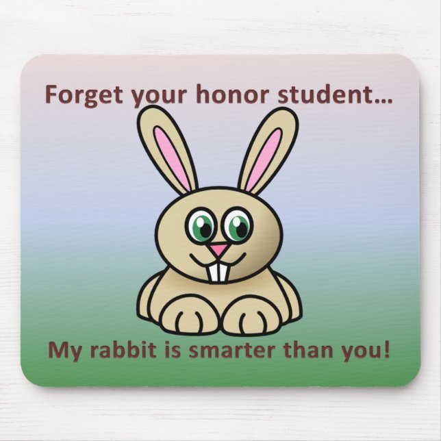 Smarter Rabbit Mousepad 2 (Front)