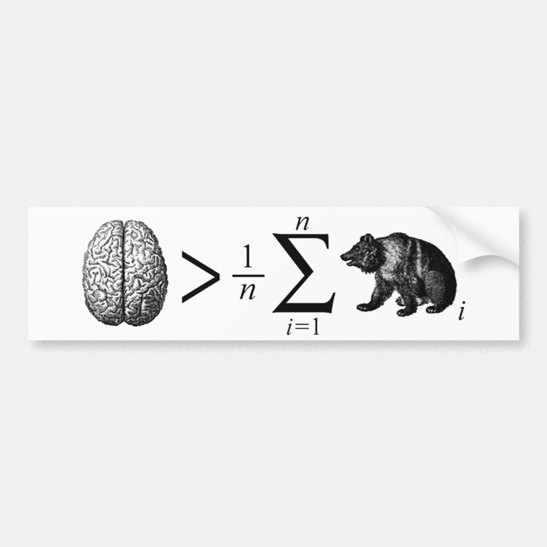 Smarter than the average bear bumper sticker zazzle