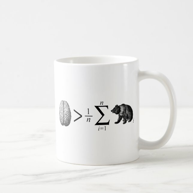 Smarter Than The Average Bear Coffee Mug (Right)
