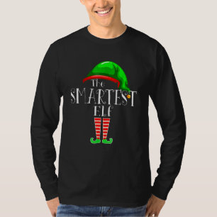 Smartest Elf Matching Family Group Christmas Party T-Shirt