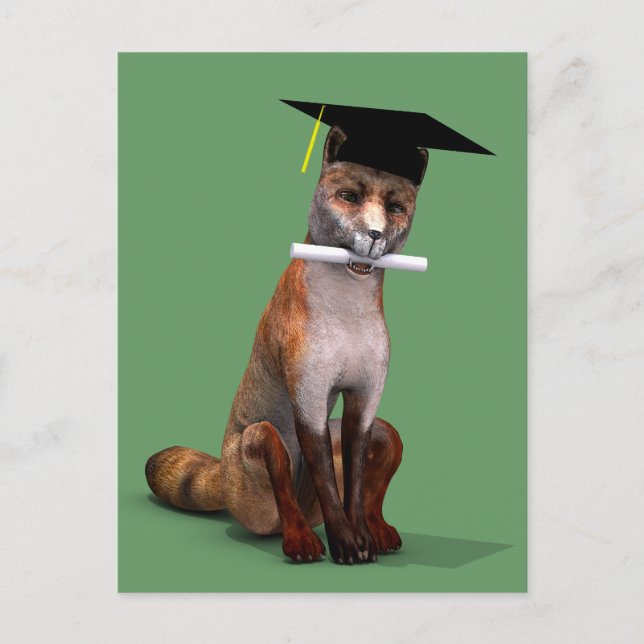 Smartest Fox In Town Postcard (Front)