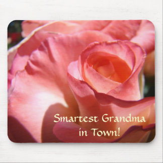 SMARTEST GRANDMA in Town! Mousepad Gifts ROSE