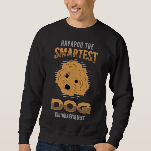 Smartest Poodle Dog Sweatshirt (Front)