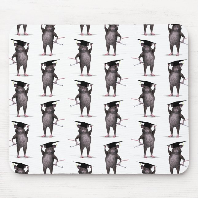 Smartest Rat In Town Mouse Pad (Front)