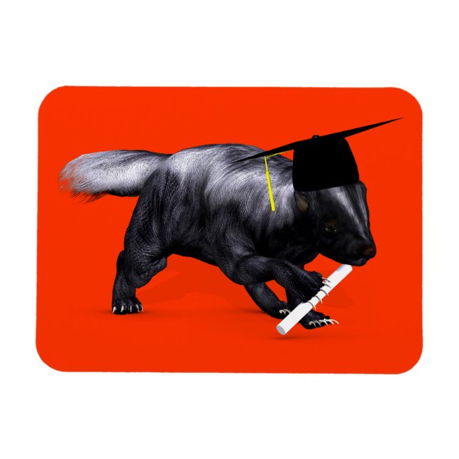 Smartest Skunk Of Campus Magnet (Horizontal)