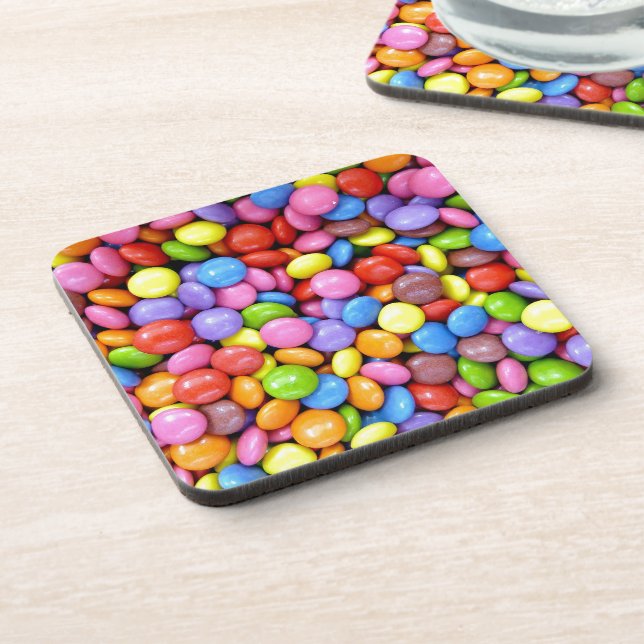 Smarties Background Drink Coaster (Left Side)