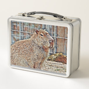 SmartMix Animal- Capybara Metal Lunch Box