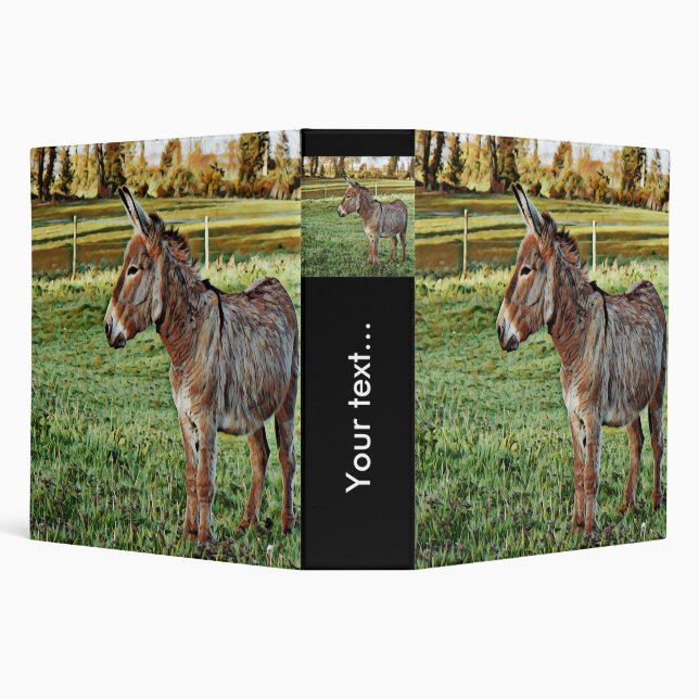 smartmix animal- donkey 1 3 ring binder (Background)