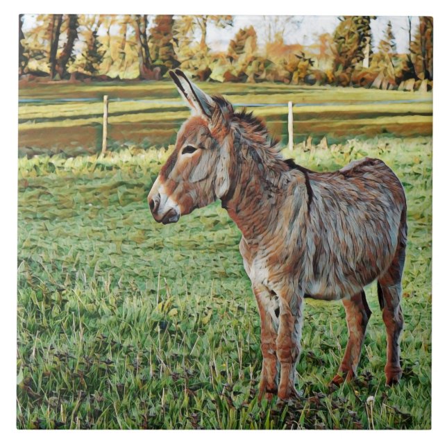 smartmix animal- donkey 1 ceramic tile (Front)