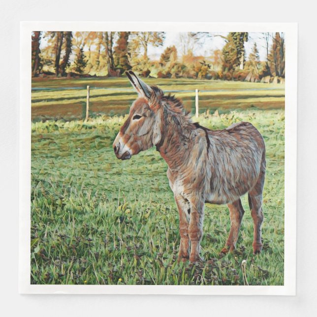 smartmix animal- donkey 1 paper dinner napkins (Front)