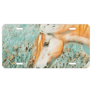smartmix animal- horse 1 license plate